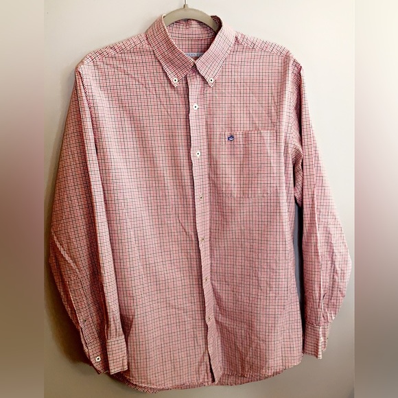 Southern Tide Other - Southern Tide Pink plaid men’s button down
